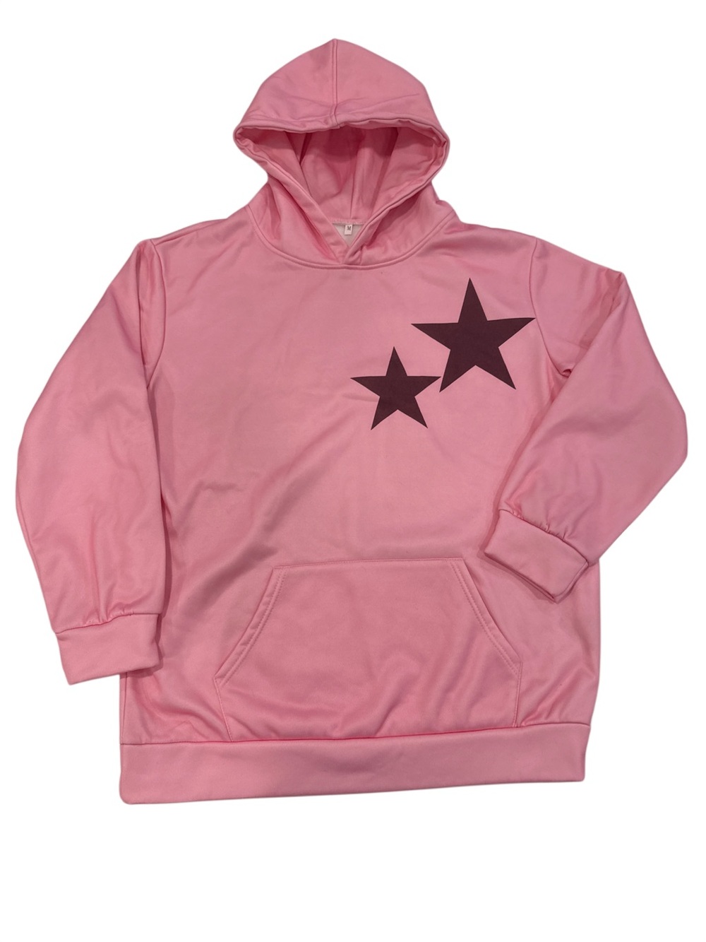 Pink Star Hoodie Sweatshirt - women, M